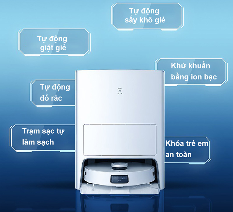 Robot hút bụi lau nhà Ecovacs T10 OMNI - Hàng chính hãng