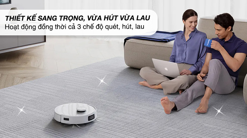 Robot hút bụi lau nhà Ecovacs T10 TURBO - Hàng chính hãng