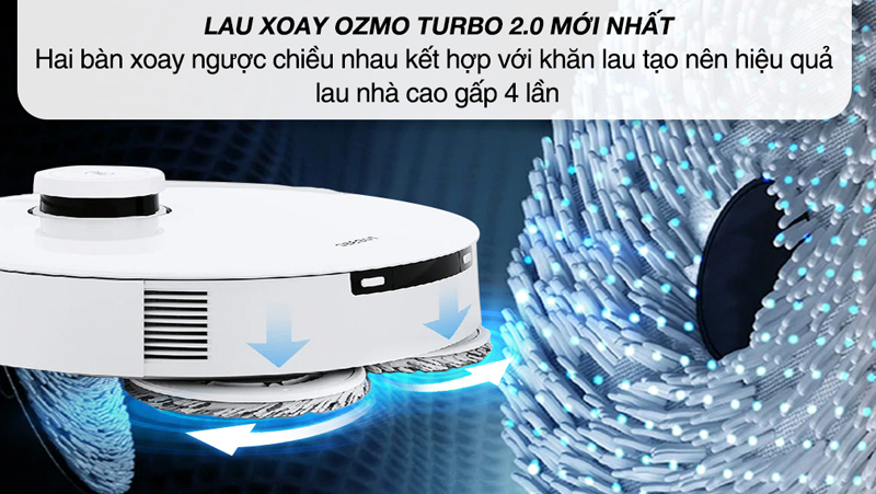 Robot hút bụi lau nhà Ecovacs T10 TURBO - Hàng chính hãng