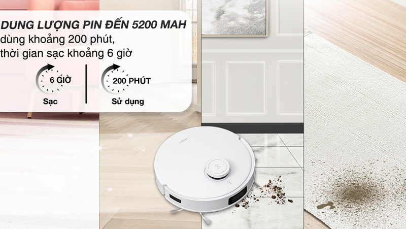 Robot hút bụi lau nhà Ecovacs T10 TURBO - Hàng chính hãng