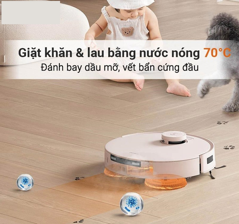 Robot hút bụi lau nhà Ecovacs Deebot T30 Pro - Hàng chính hãng