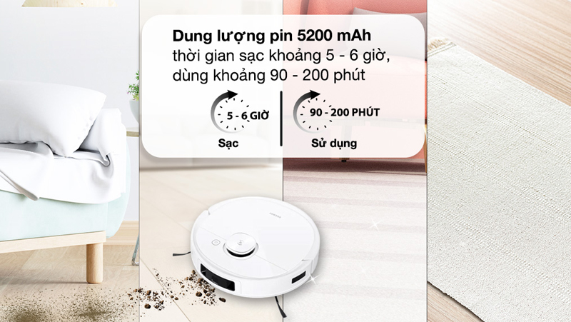 Robot hút bụi lau nhà Ecovacs Deebot T9 - Hàng chính hãng