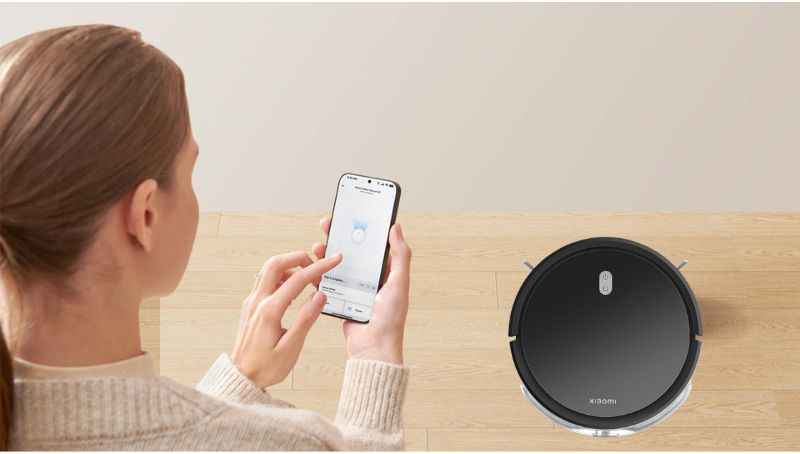 Robot hút bụi lau nhà Xiaomi Vacuum E5 BLACK - Hàng chính hãng