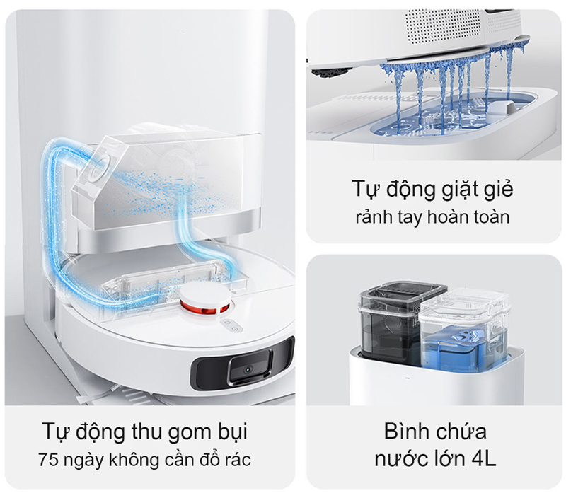 Robot hút bụi lau nhà Xiaomi Vacuum X20+ - Hàng chính hãng