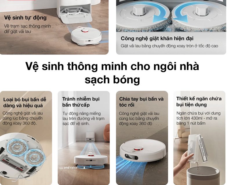 Trợ thủ đắc lực cho chị em trong công việc dọn dẹp nhà cửa.