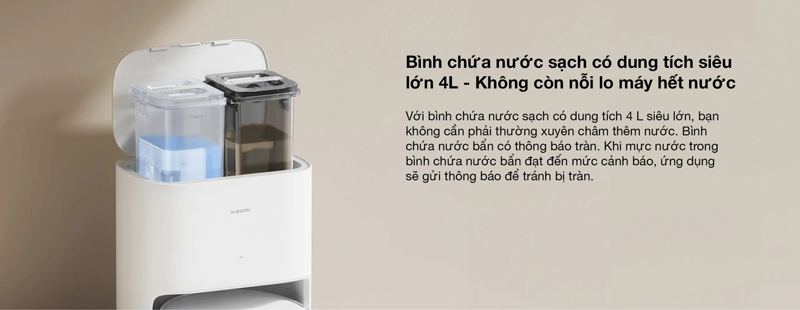 Dung tích bình chứa lớn nên có thể làm việc được trong thời gian dài