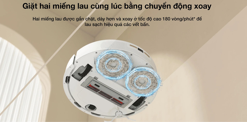 Tự động giặt và sấy khô giẻ lau