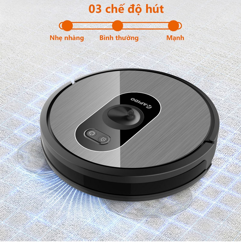 Robot hút bụi và lau nhà Rapido R6S - Hàng chính hãng