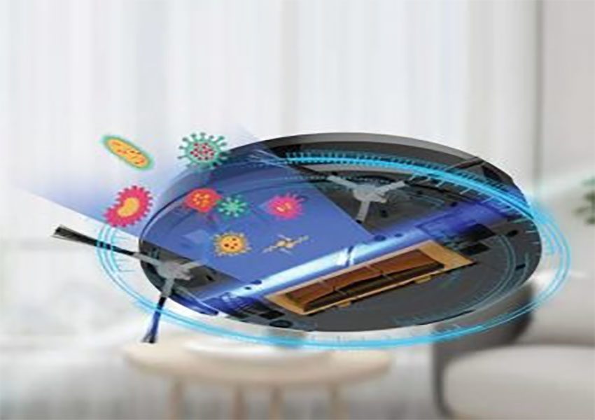 Đèn UV diệt khuẩn của Robot hút bụi và lau nhà Rapido RR8