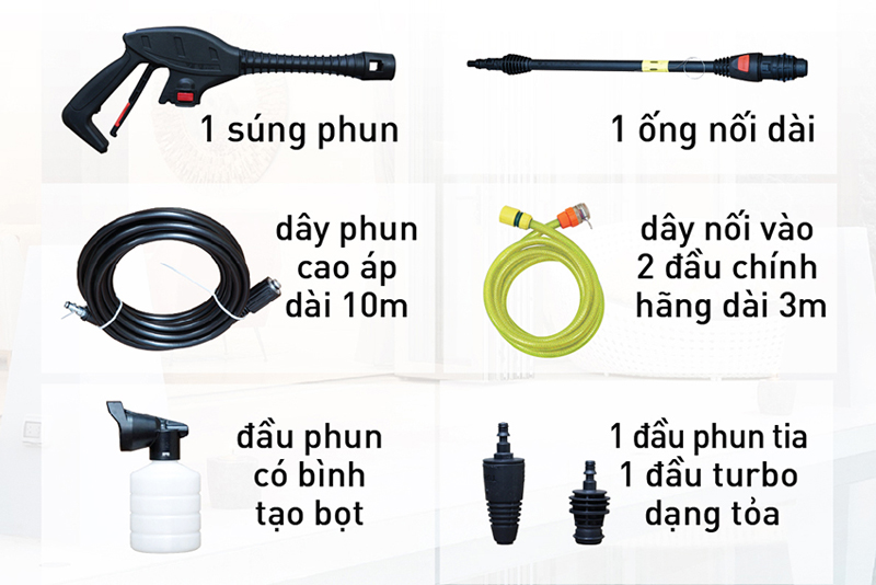 Máy rửa xe cao áp Lavor SMART PLUS 130 - Hàng chính hãng