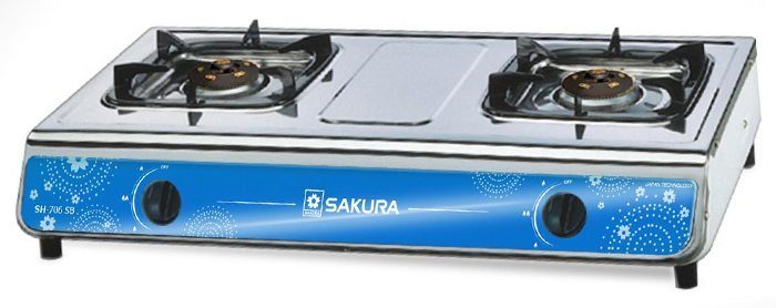 Bếp gas Inox Sakura SH-706SB