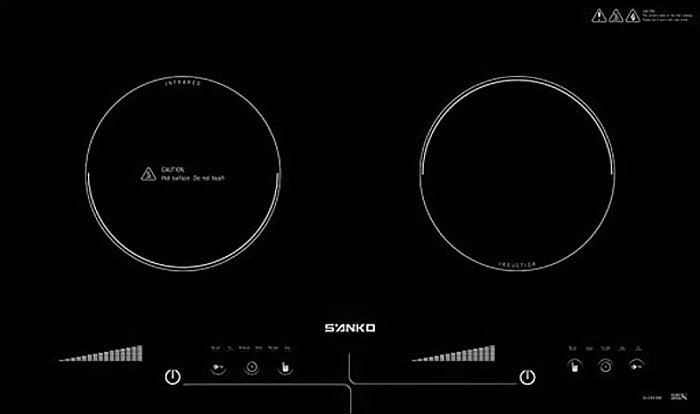 Bếp đôi hồng ngoại - điện từ Sanko SI-268BM - Hàng chính hãng