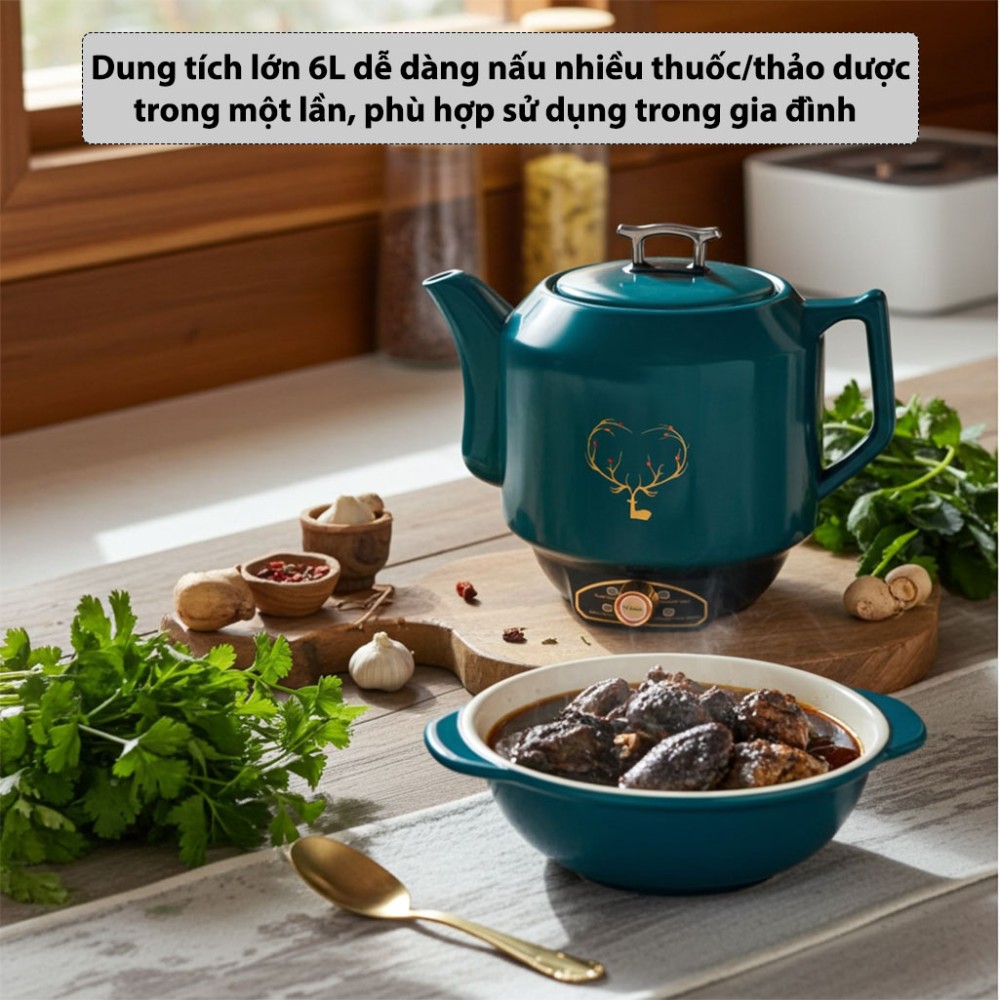 Ấm sắc thuốc đa năng Gali GL-1860G - Hàng chính hãng