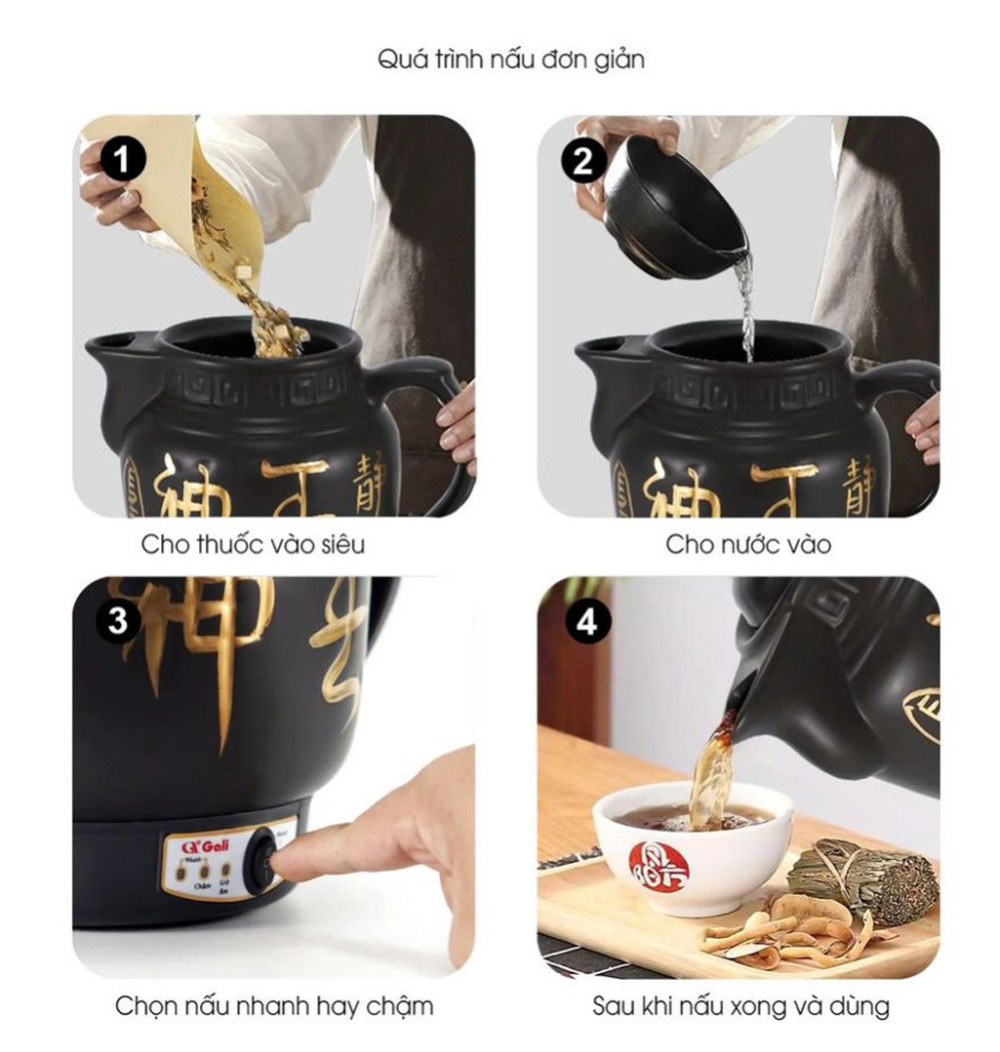 Siêu sắc thuốc Gali GL-1835 - Hàng chính hãng