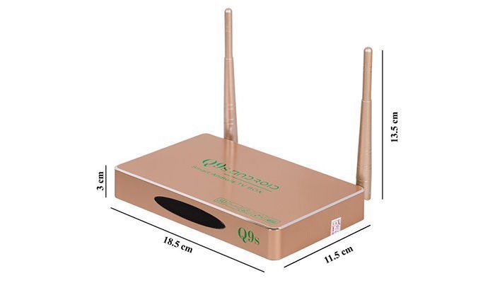 Kích thước Smart tivi box Q9S