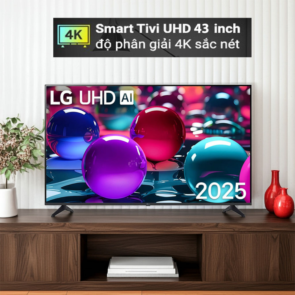 Smart TV UHD AI 4K 43 inch LG 43UA7350PSB với độ phân giải sắc nét