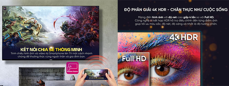 Smart Tivi Asanzo 4K 50 inch 50SL700