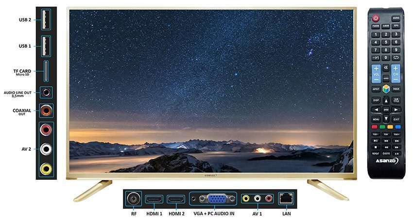 Chi tiết của smart Tivi Asanzo 40ES900N