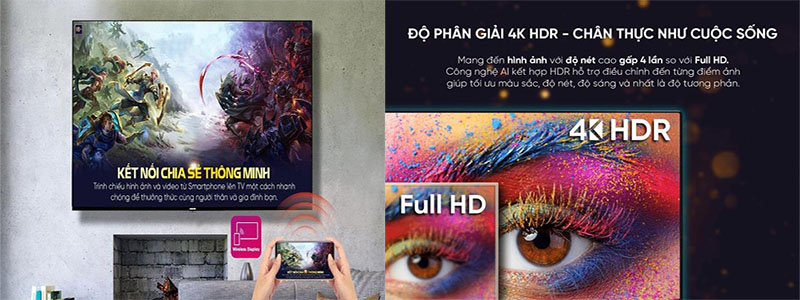 Smart Tivi Asanzo 4K 55 inch 55SL800 - Hàng chính hãng