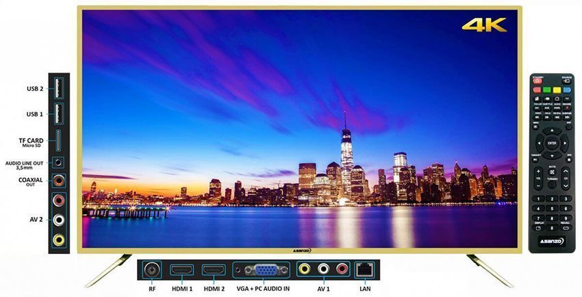 Smart Tivi Asanzo 50 inch 50AU6000 - Hàng chính hãng