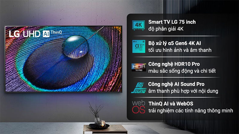 Smart tivi LG 4K 55 Inch 55UR9050PSK - Hàng chính hãng