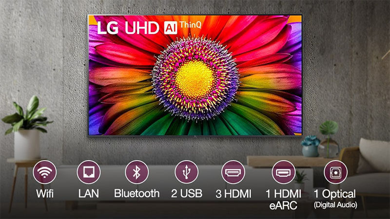 Smart tivi LG 4K 65 Inch 65UR8050PSB - Hàng chính hãng