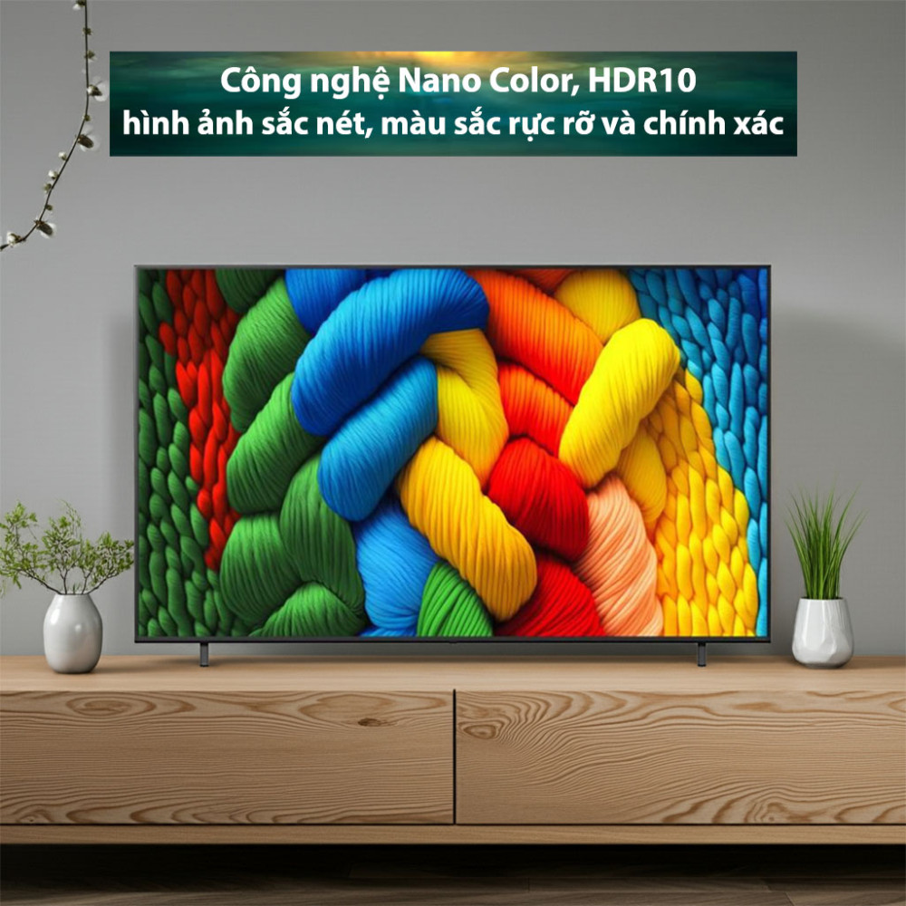 Smart Tivi NanoCell LG AI 4K 86 inch 86NANO80ASA với công nghệ hình ảnh hiện đại