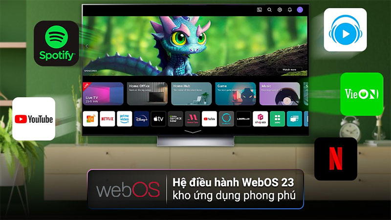 Smart Tivi OLED LG 4K 77 inch OLED77C3PSA - Hàng chính hãng