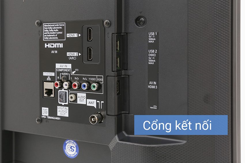 Cổng kết nối của smart Tivi Panasonic TH-55ES500V
