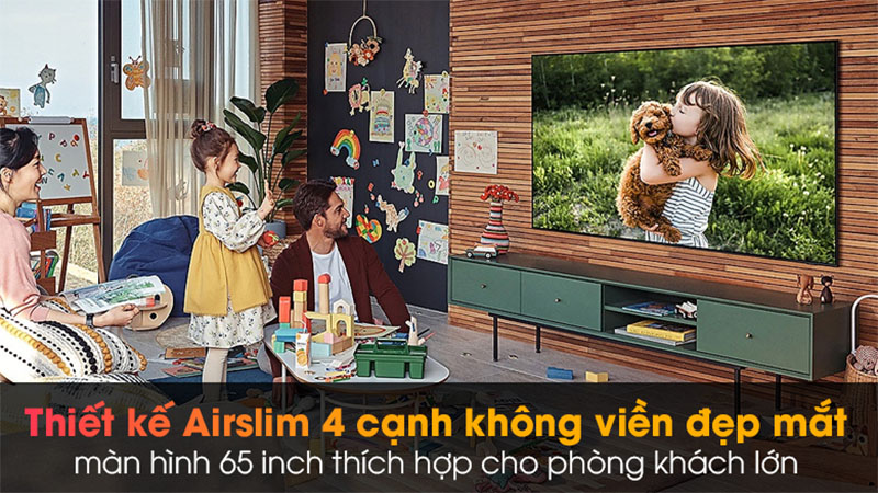 Kích thước màn hình của Smart Tivi QLED 4K 65 inch Samsung QA65Q65AAKXXV