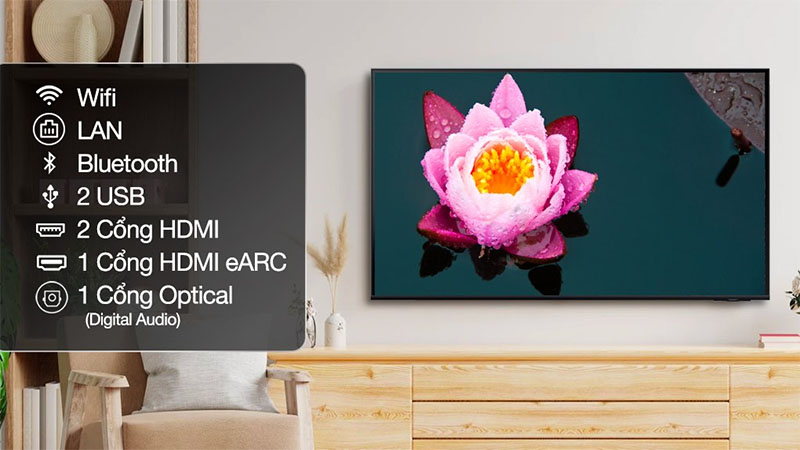 Smart Tivi QLED 4K 43 inch Samsung 43Q60BA - Hàng chính hãng