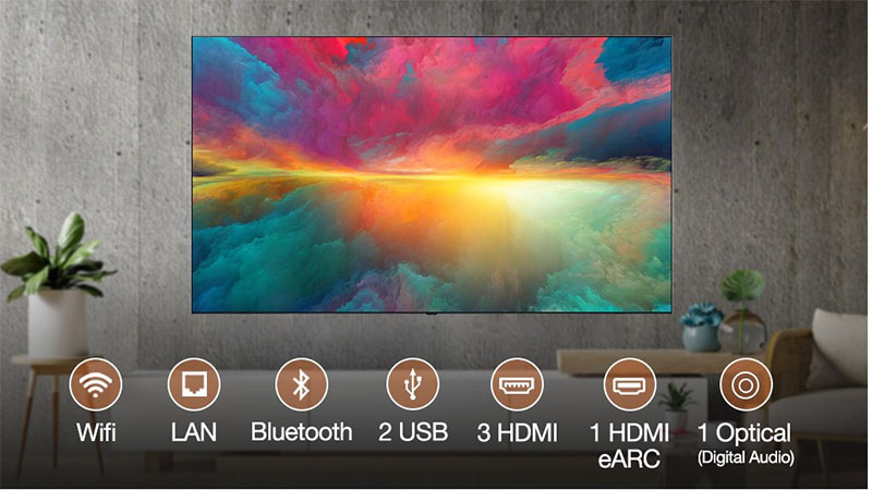 Smart Tivi QNED LG 4K 55 inch 55QNED75SRA  - Hàng chính hãng