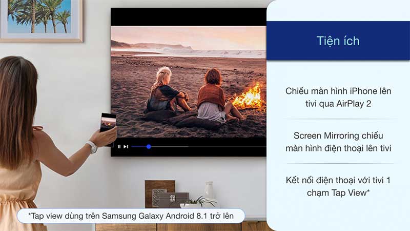 Smart Tivi Samsung 4K 55 inch UA55AU7700 - Hàng chính hãng