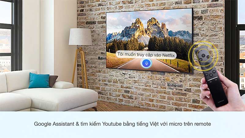 Smart Tivi Samsung 4K 55 inch UA55AU7700 - Hàng chính hãng