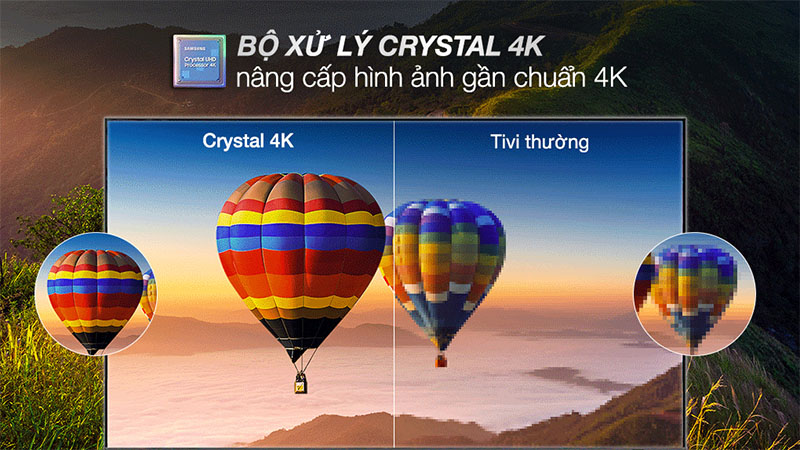 Smart Tivi Samsung 4K Crystal UHD 43 inch UA43BU8000 - Hàng chính hãng