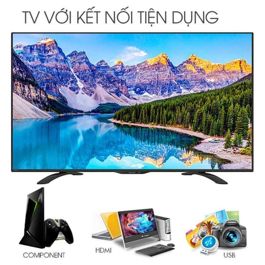 Kết nối của smart Tivi Sharp LC-60LE380X