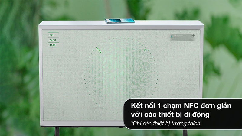 Smart Tivi kiểu chữ I có chân The Serif QLED Samsung 4K 55 inch QA55LS01BA - Hàng chính hãng