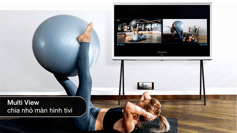 Tính năng của Smart Tivi kiểu chữ I có chân The Serif QLED Samsung 4K 55 inch QA55LS01BB