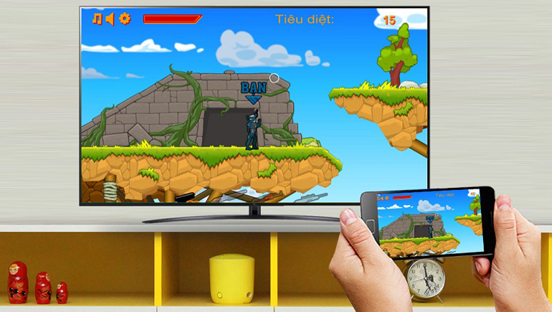 Trình chiếu hình ảnh từ điện thoại lên tivi thông qua tính năng AirPlay 2, Screen Share