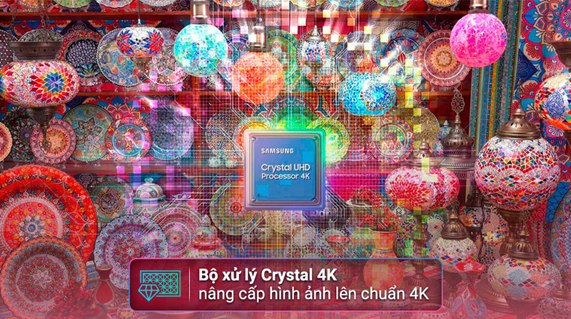 Nâng cấp chất lượng ảnh cùng bộ xử lý Crystal 4K tiên tiến