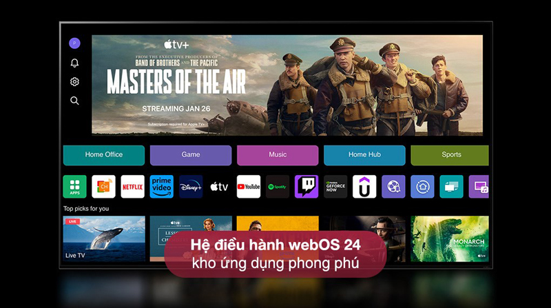 Smart tivi NanoCell LG 4K 65 inch 65NANO81TSA - Hàng chính hãng