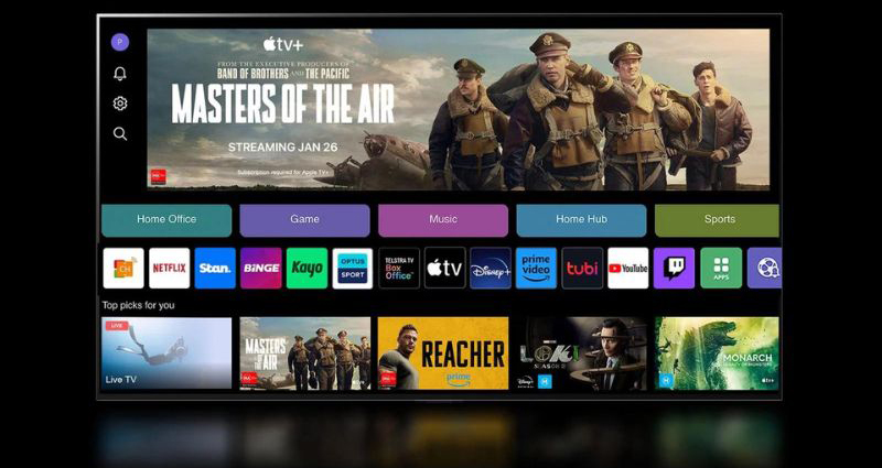 Hệ điều hành WebOS 24 sở hữu kho ứng dụng đa dạng 