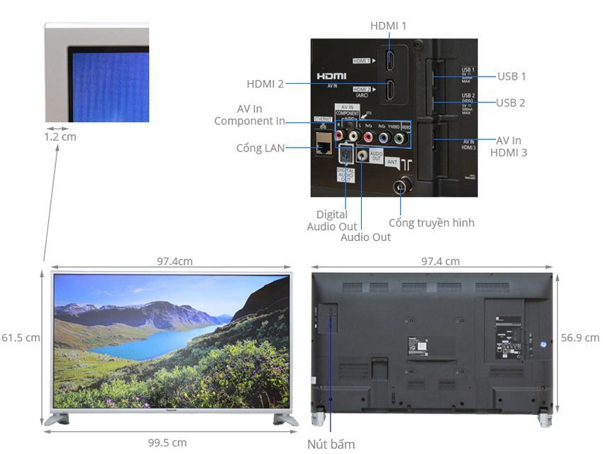Mô hình của Smart Tivi Panasonic TH-43DS600V 