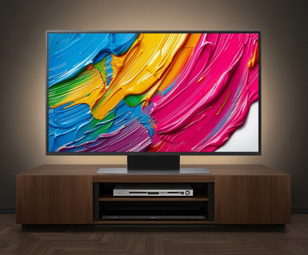 Chân đế thiết kế chắc chắn, dễ dàng lắp đặt trên kệ tủ 