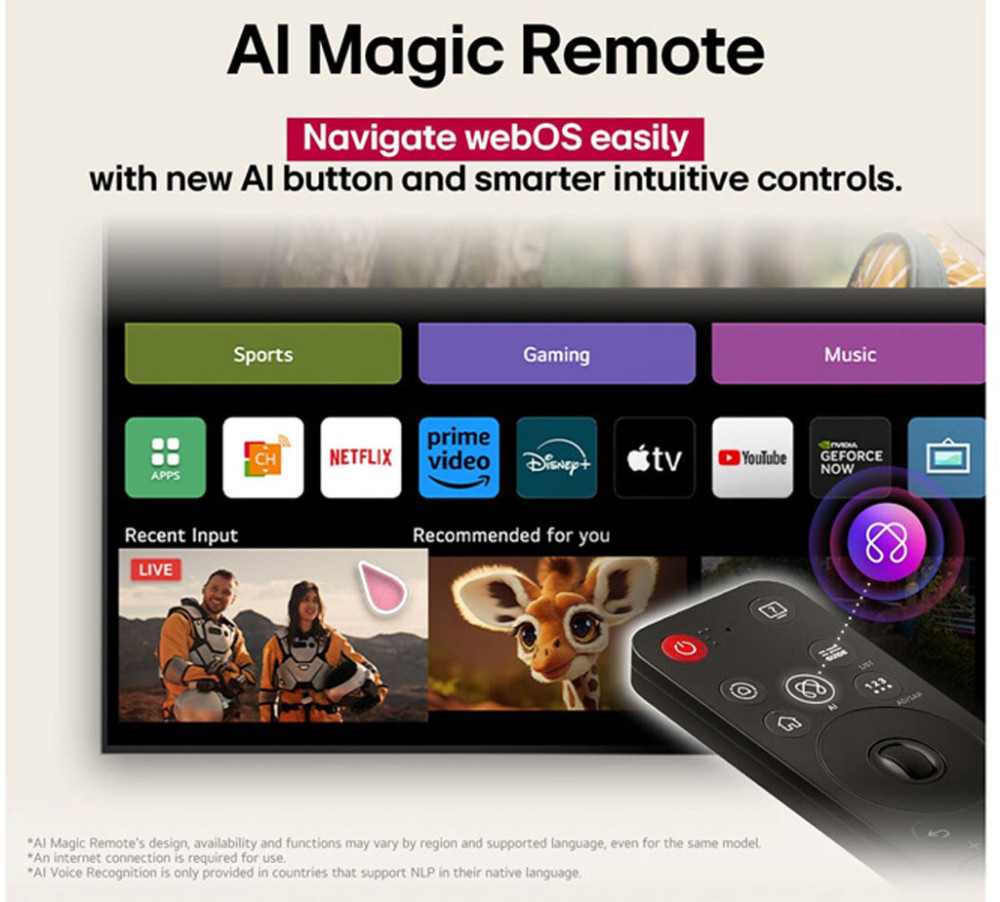 Smart tivi Qned evo LG AI 4K 55 inch 55QNED86ASA - Hàng chính hãng