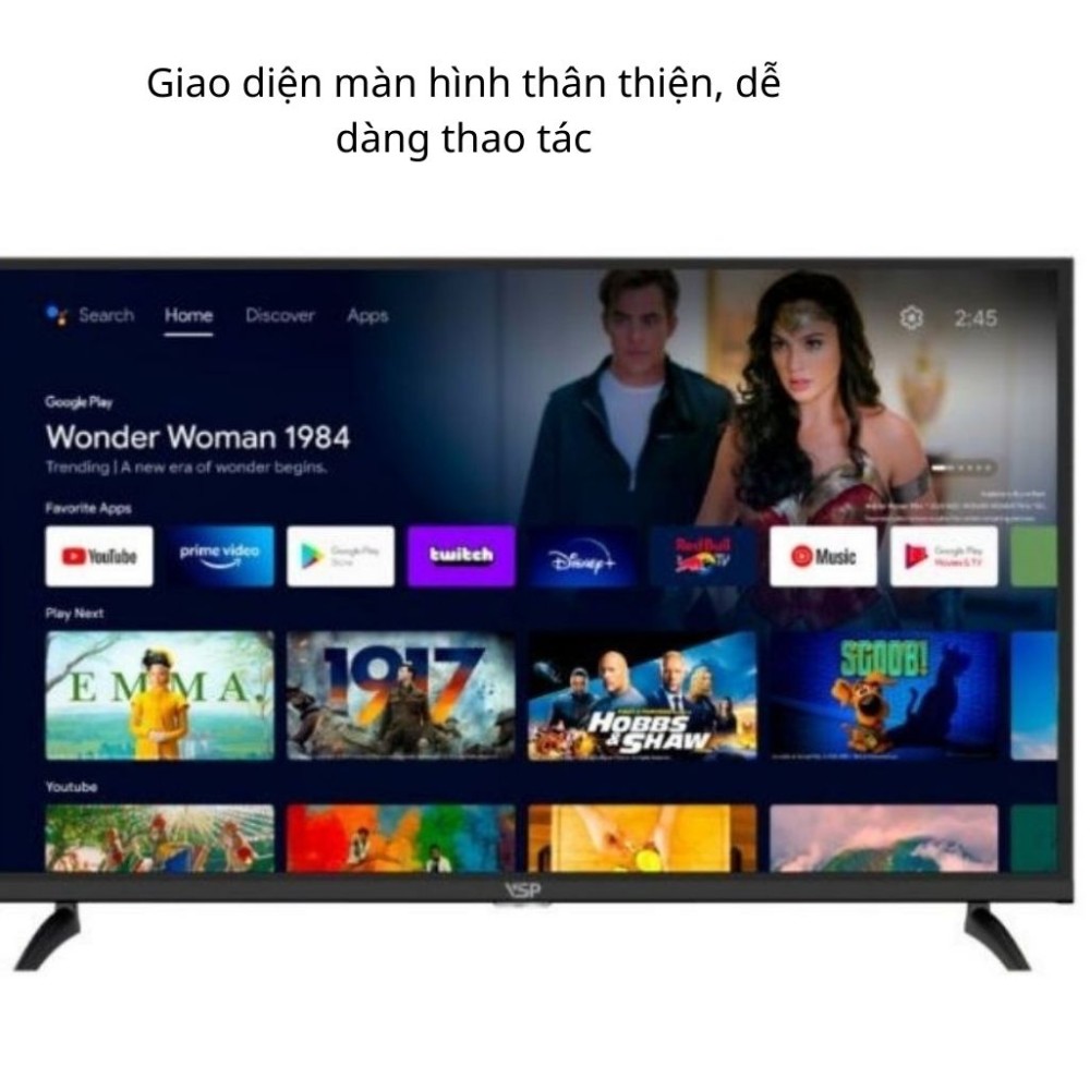 Smart Tivi VSP Full HD 43 inch VUA43GSF02 - Hàng chính hãng