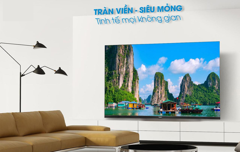 Thiết kế mỏng nhỏ, gọn nhẹ, tinh tế, có thể để bàn hoặc treo tường