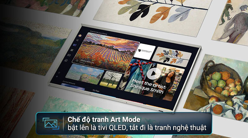 Smart tivi khung tranh The Frame qled Samsung 4K 65inch QA65LS03DA - Hàng chính hãng