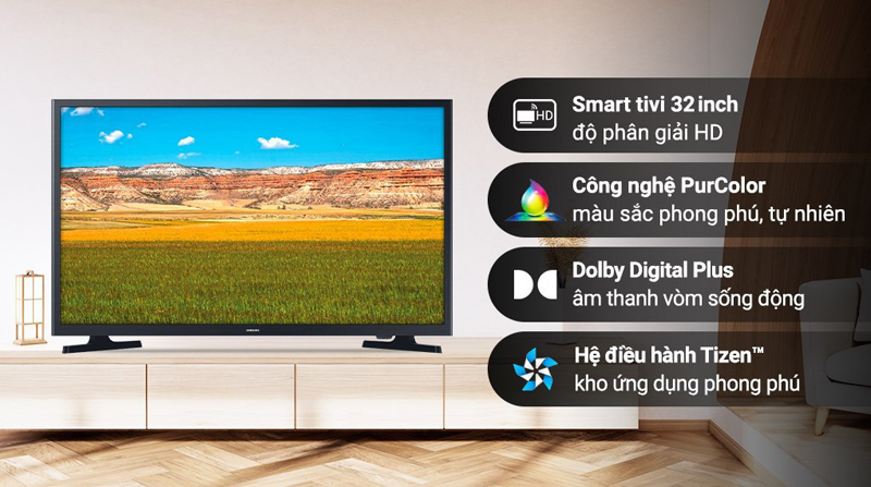 Smart tivi Samsung 32 inch UA32T4202 - Hàng chính hãng