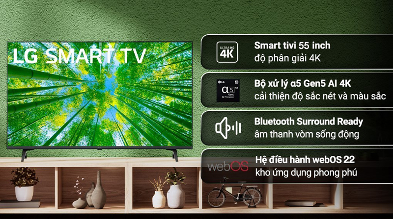 Smart Tivi LG 4K 55 inch 55UQ7550PSF - Hàng chính hãng